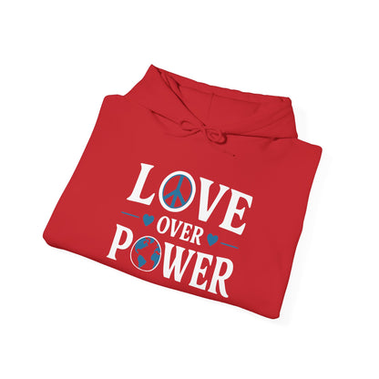 ""When the Power of Love Overcomes the Love of Power, the World Will Know Peace Heavy Blend™ Hooded Sweatshirt