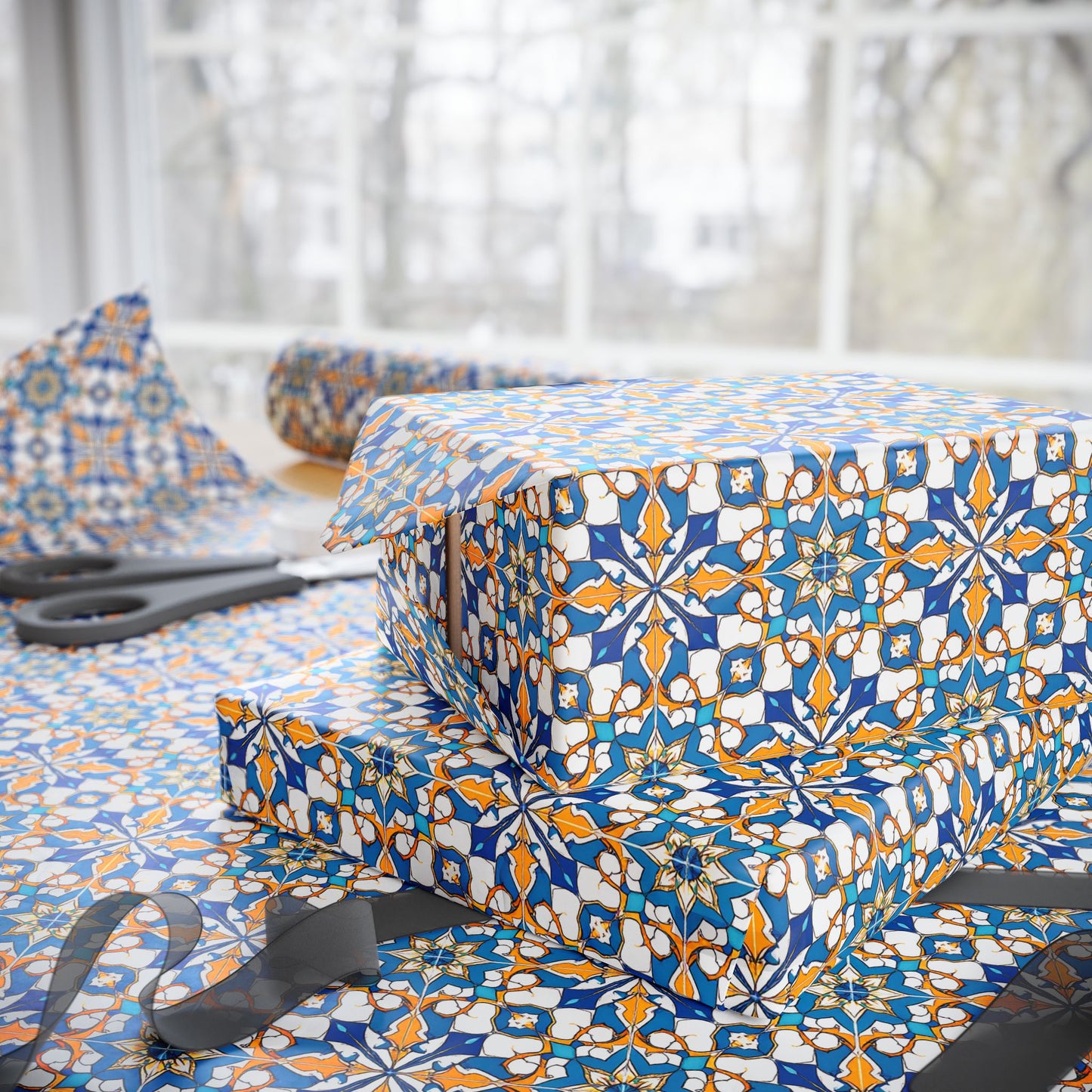 Talavera Sunburst Wrapping Paper