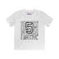 I Am Five Typography Youth Softstyle Tee