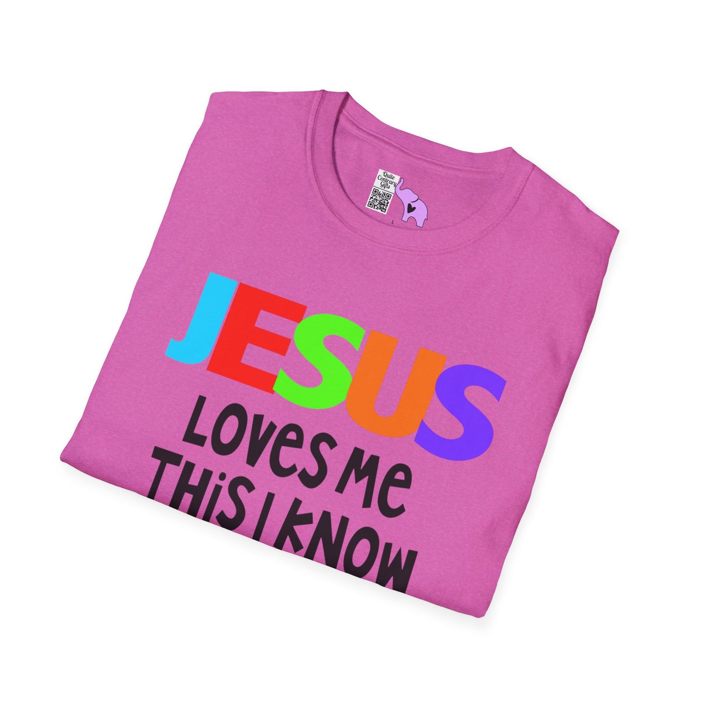 Jesus Loves Me This I Know 2 Adult T-shirt