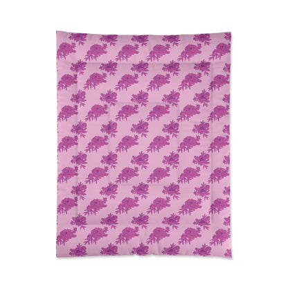 Bubblegum Bloom Peonies Comforter