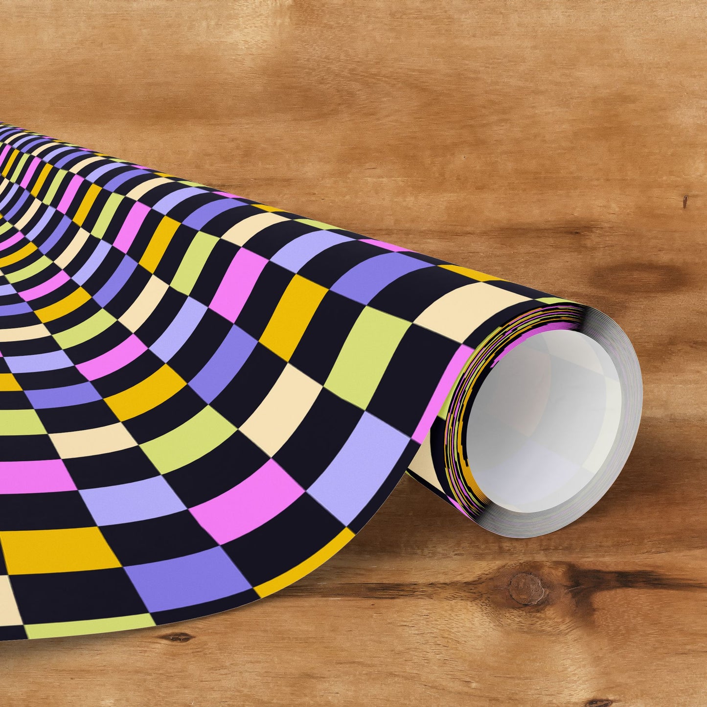 Joyful Checkerboard Gift Wrap