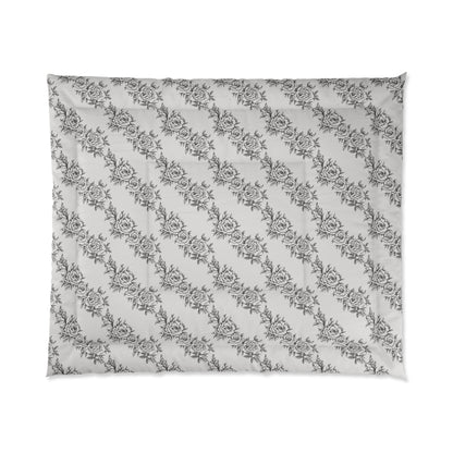 Midnight Rose Sketch Comforter