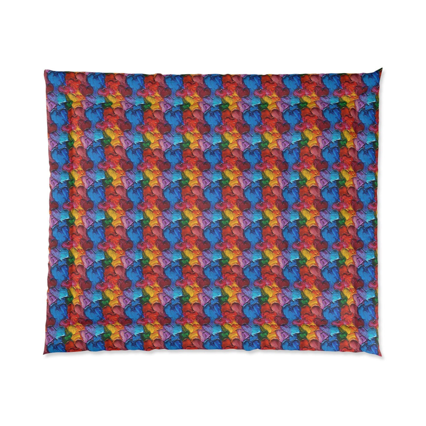 Palette Knife Hearts Comforter
