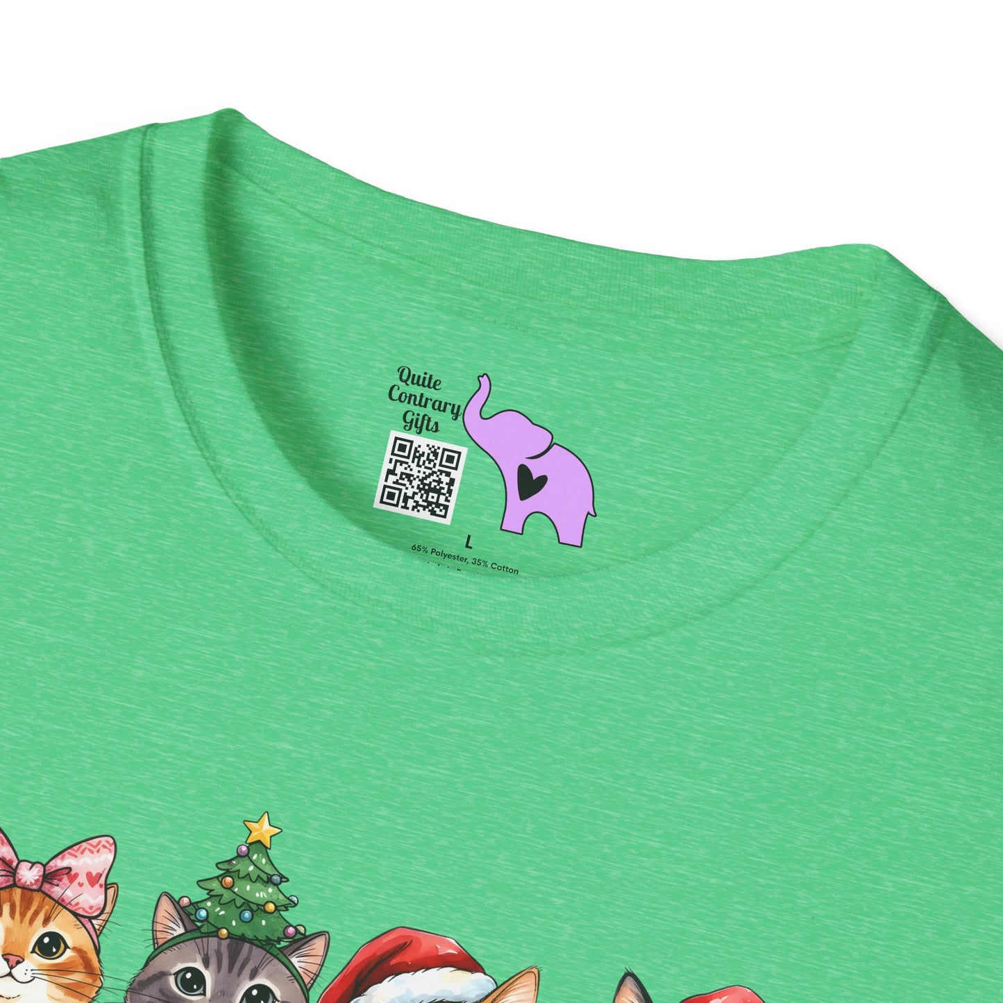 Meowy Christmas Crew Adult T-shirt