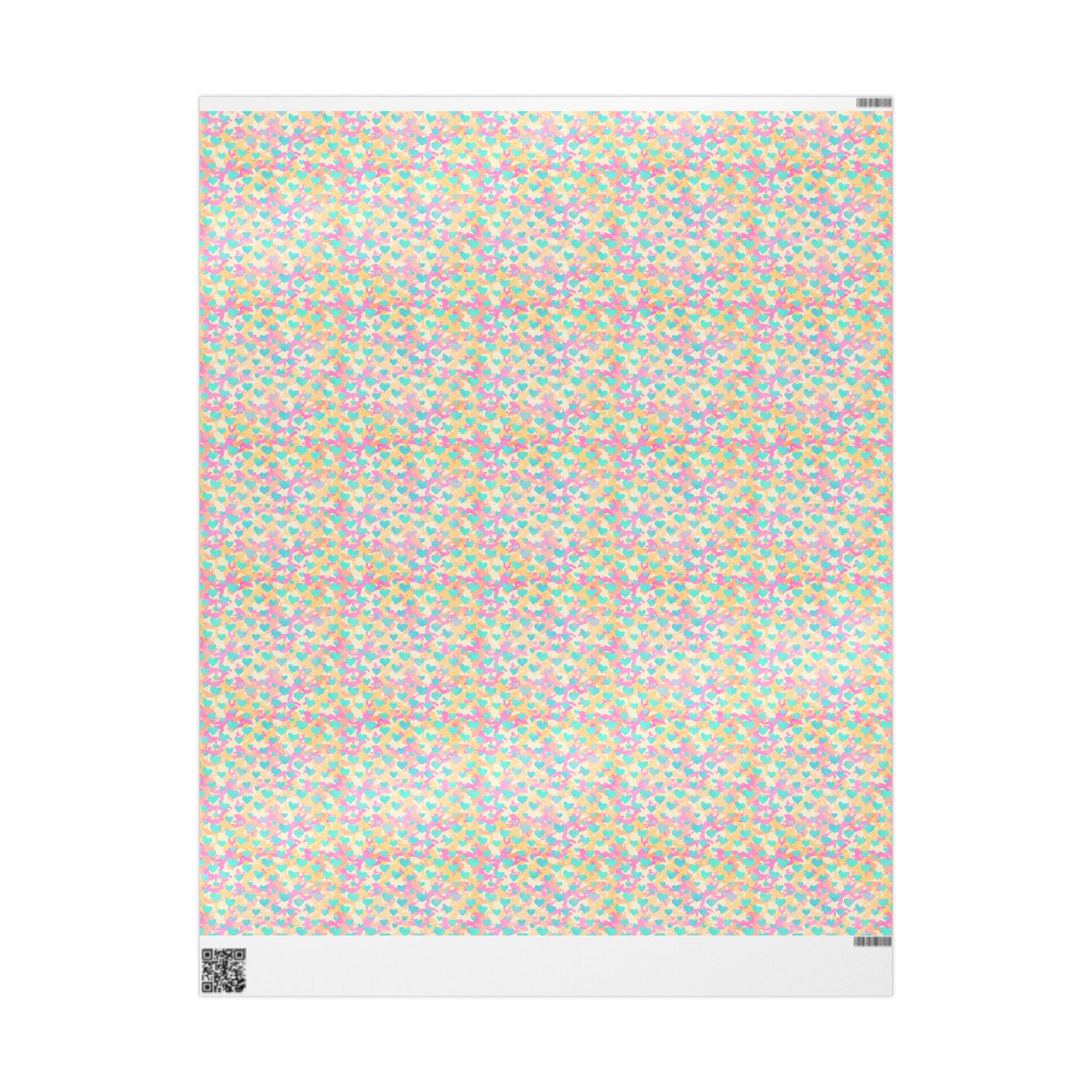 Sweetheart Camo Wrapping Paper