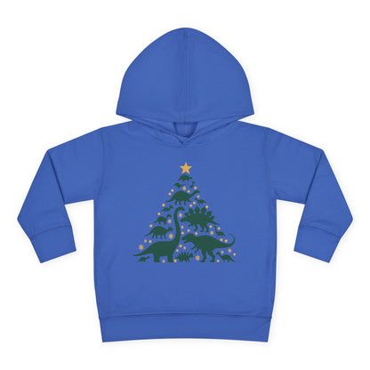 Dinosaur Christmas Tree Toddler Hoodie