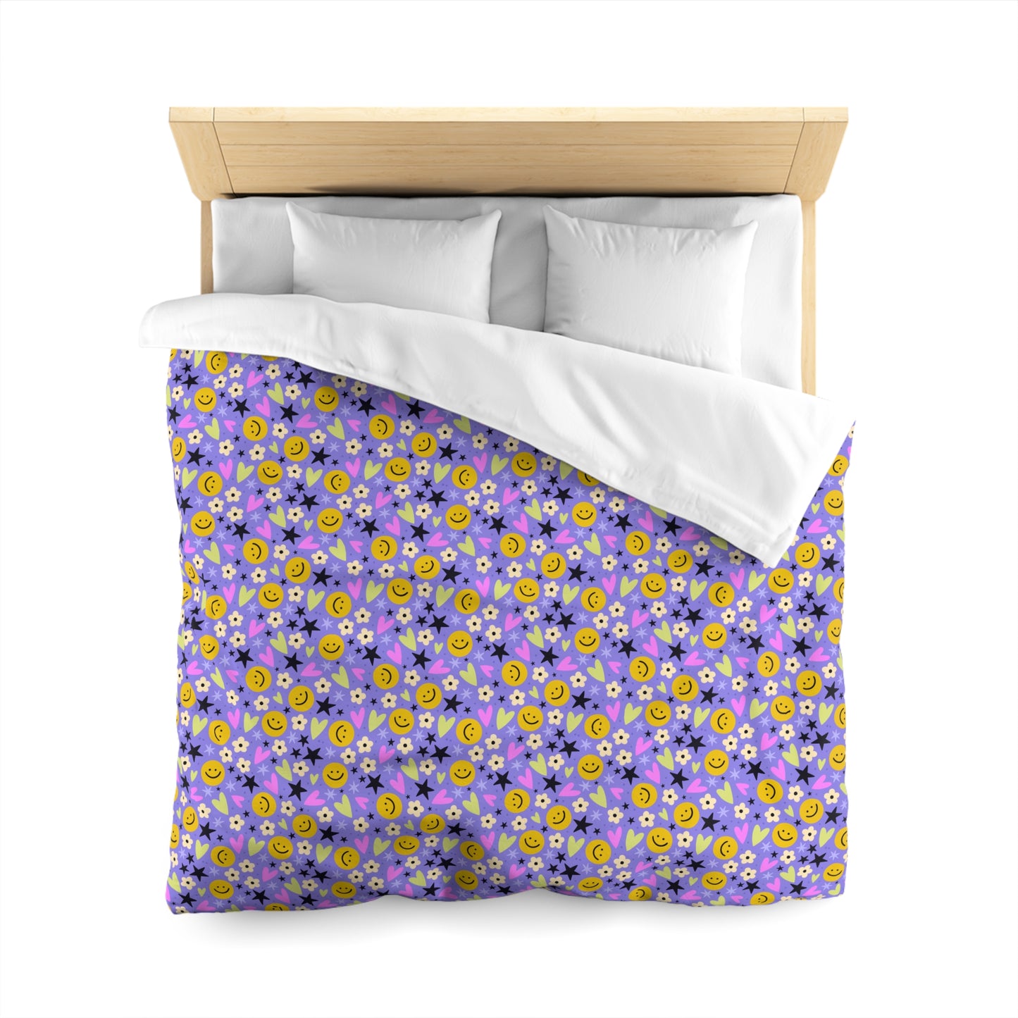 Happy Little Things Microfiber Duvet Cover