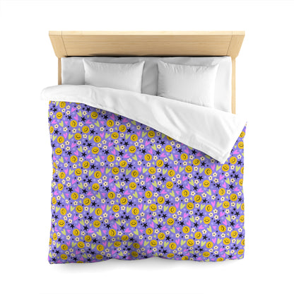 Happy Little Things Microfiber Duvet Cover