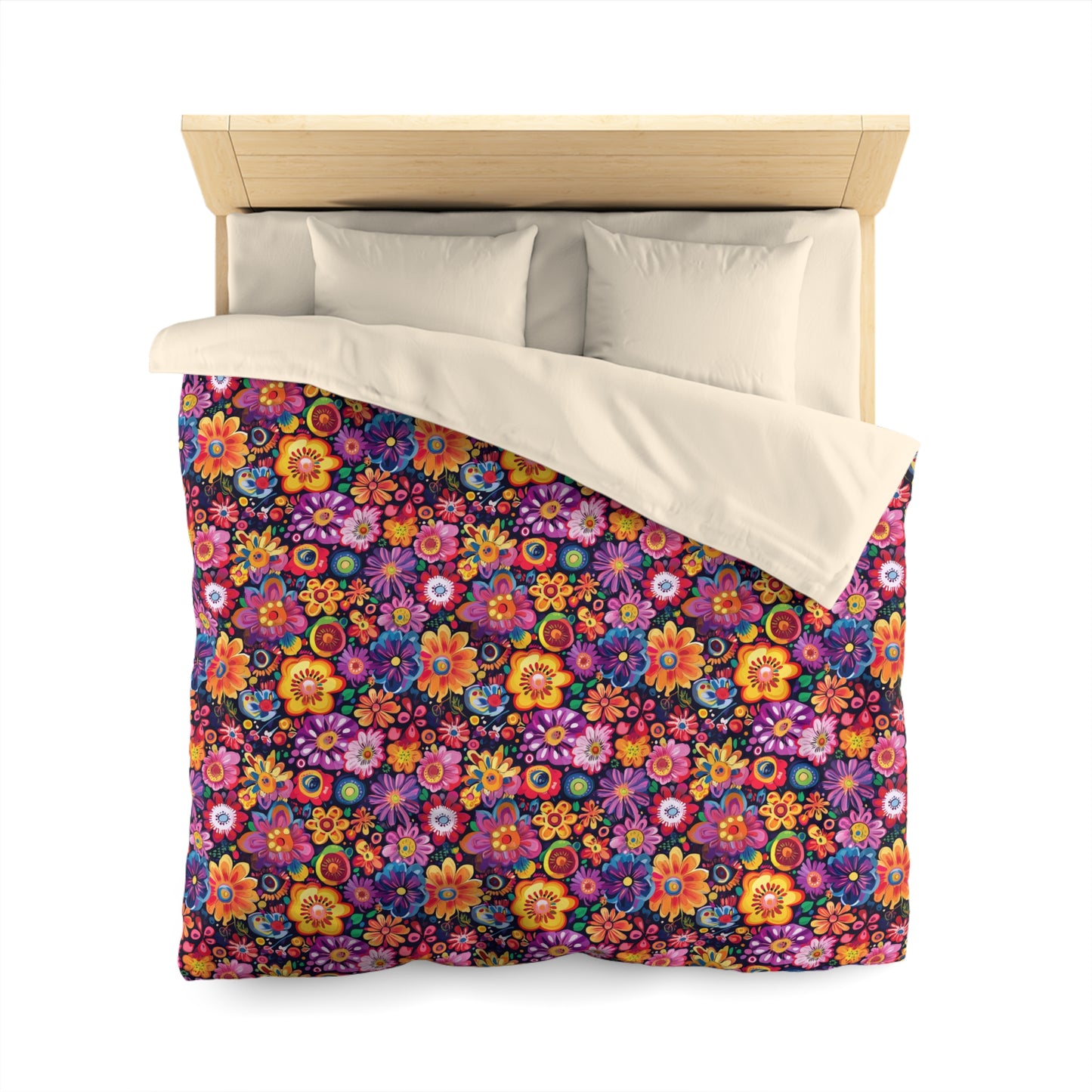 Floral Fiesta Microfiber Duvet Cover