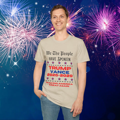 We The People Have Spoken Trump/Vance 2025-2029 Adult T-shirt