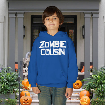 ""Zombie Cousin Youth Heavy Blend Hoodie
