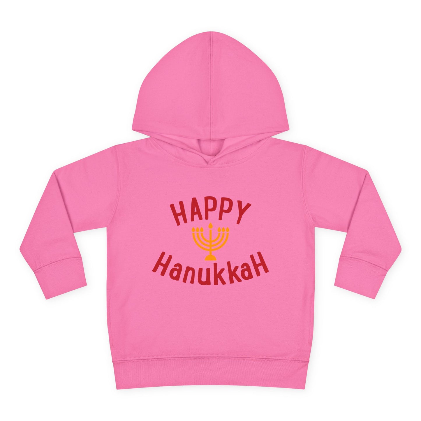 Happy Hanukkah Toddler Pullover Fleece Hoodie