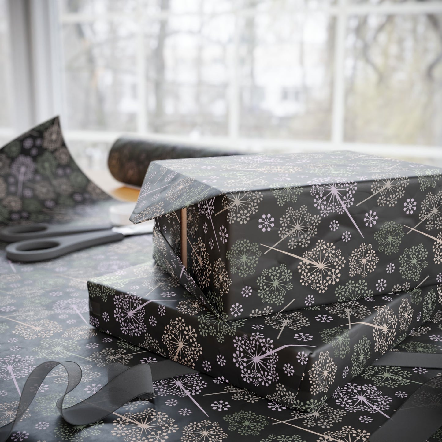 Dandelion Nightfall Wrapping Paper