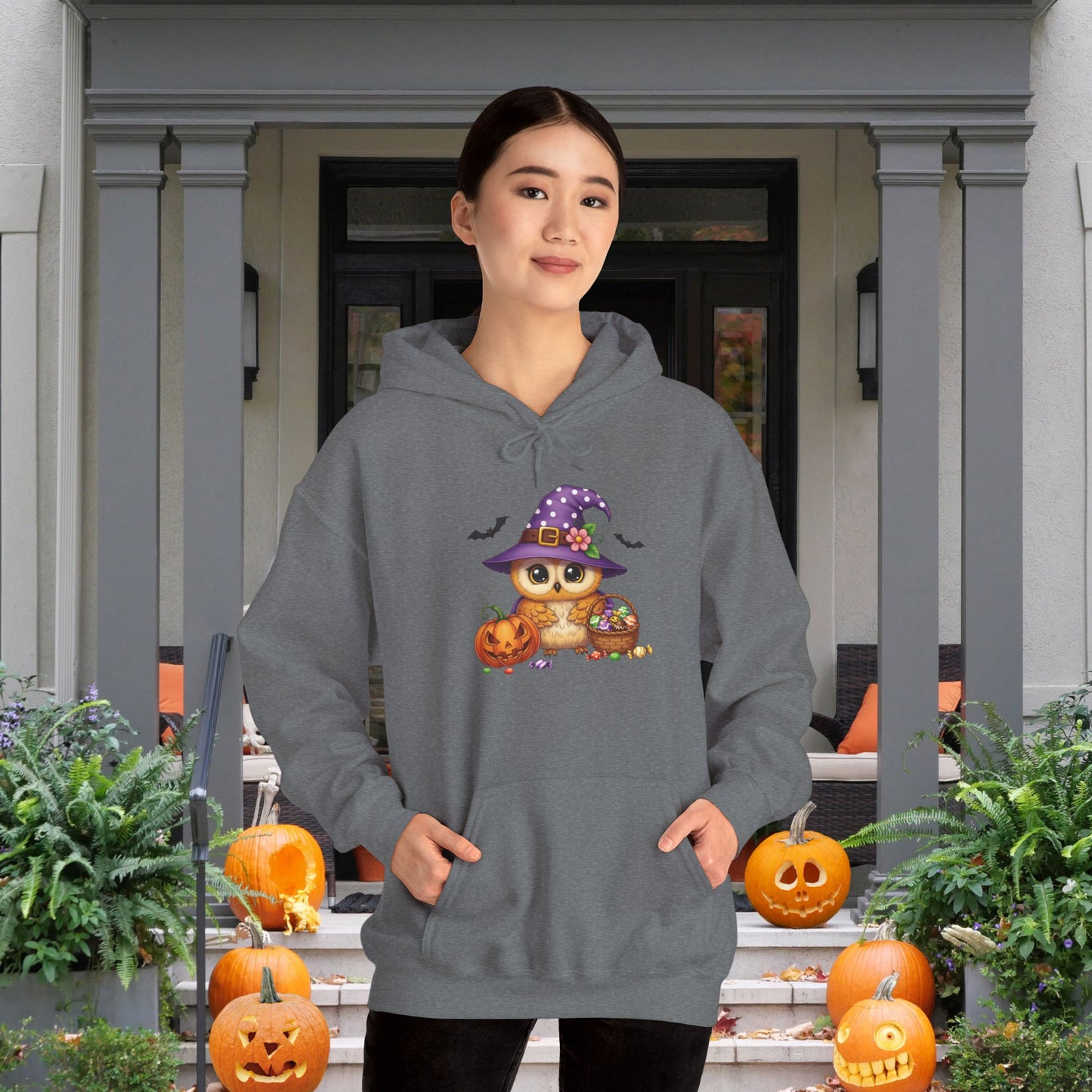 Witchy Owl Heavy Blend™ Hooded Sweatshirt