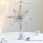 Shimmering Metal Star Tree Toppers – Gold and Silver Designs