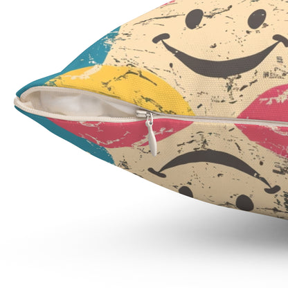 Color Me Happy Throw Pillow