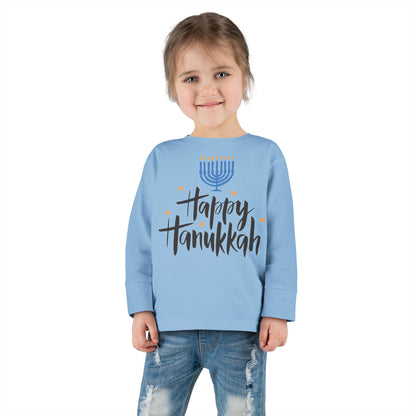 Happy Hanukkah 6 Toddler Long Sleeve Tee