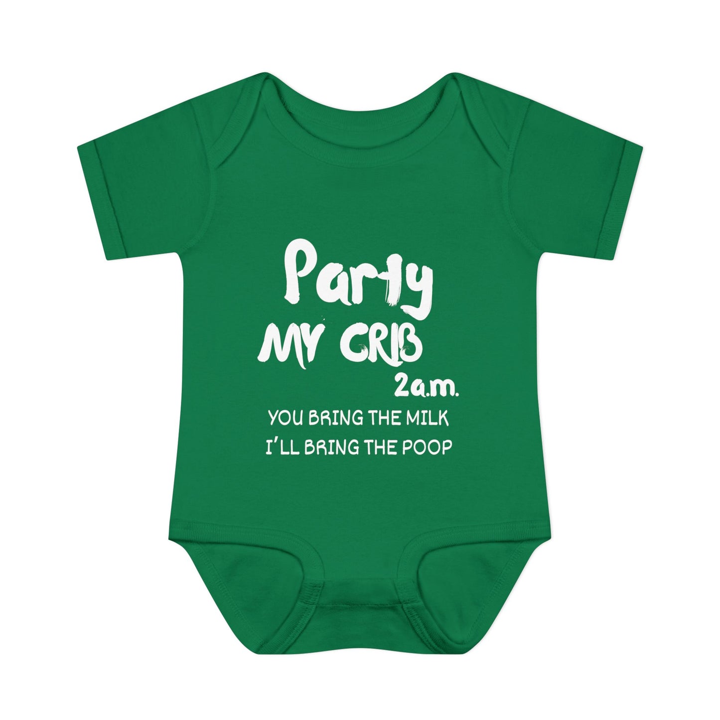 Party My Crib 2AM Infant Baby Rib Bodysuit