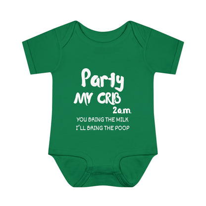 Party My Crib 2AM Infant Baby Rib Bodysuit