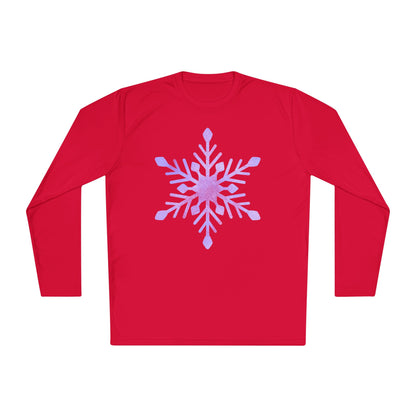 Large Snowflake Adult Long Sleeve Tee