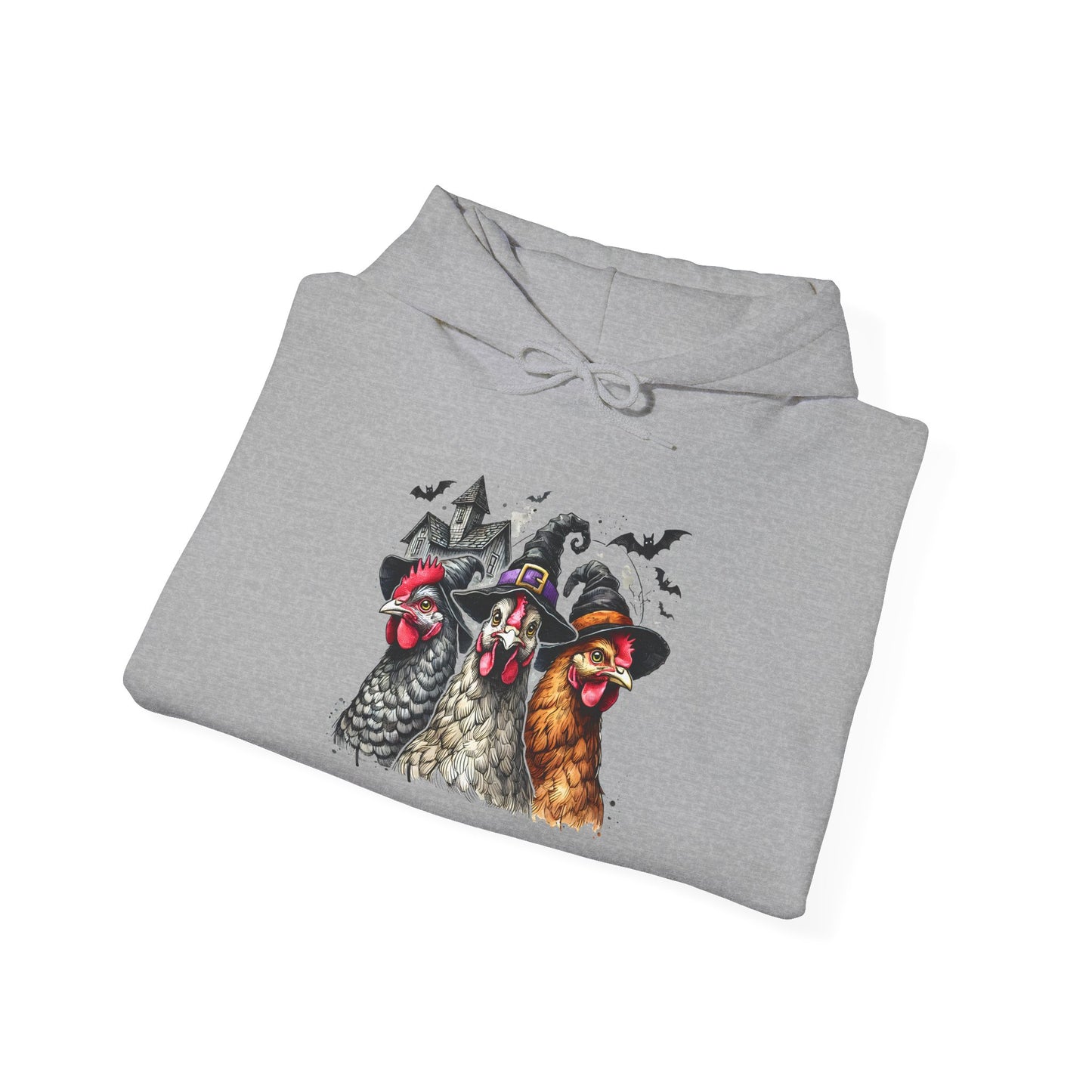 Spooky Witchy Chickens Heavy Blend™ Hooded Sweatshirt