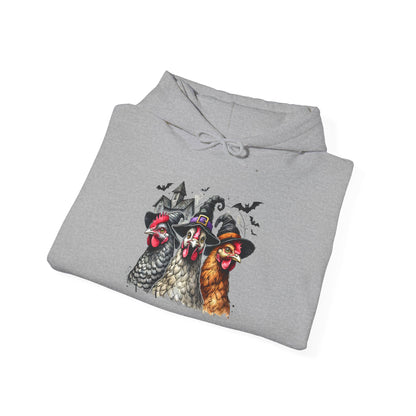 Spooky Witchy Chickens Heavy Blend™ Hooded Sweatshirt