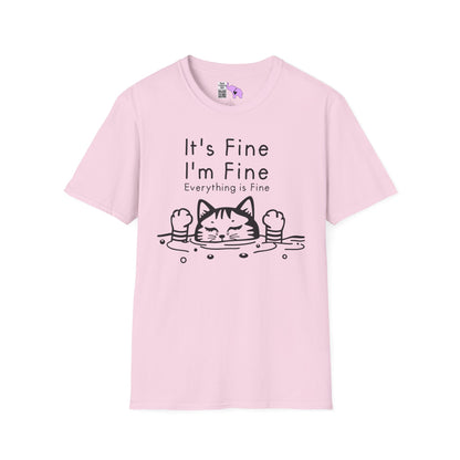 It's Fine I'm Fine Everything's Fine (Cat) Adult T-shirt