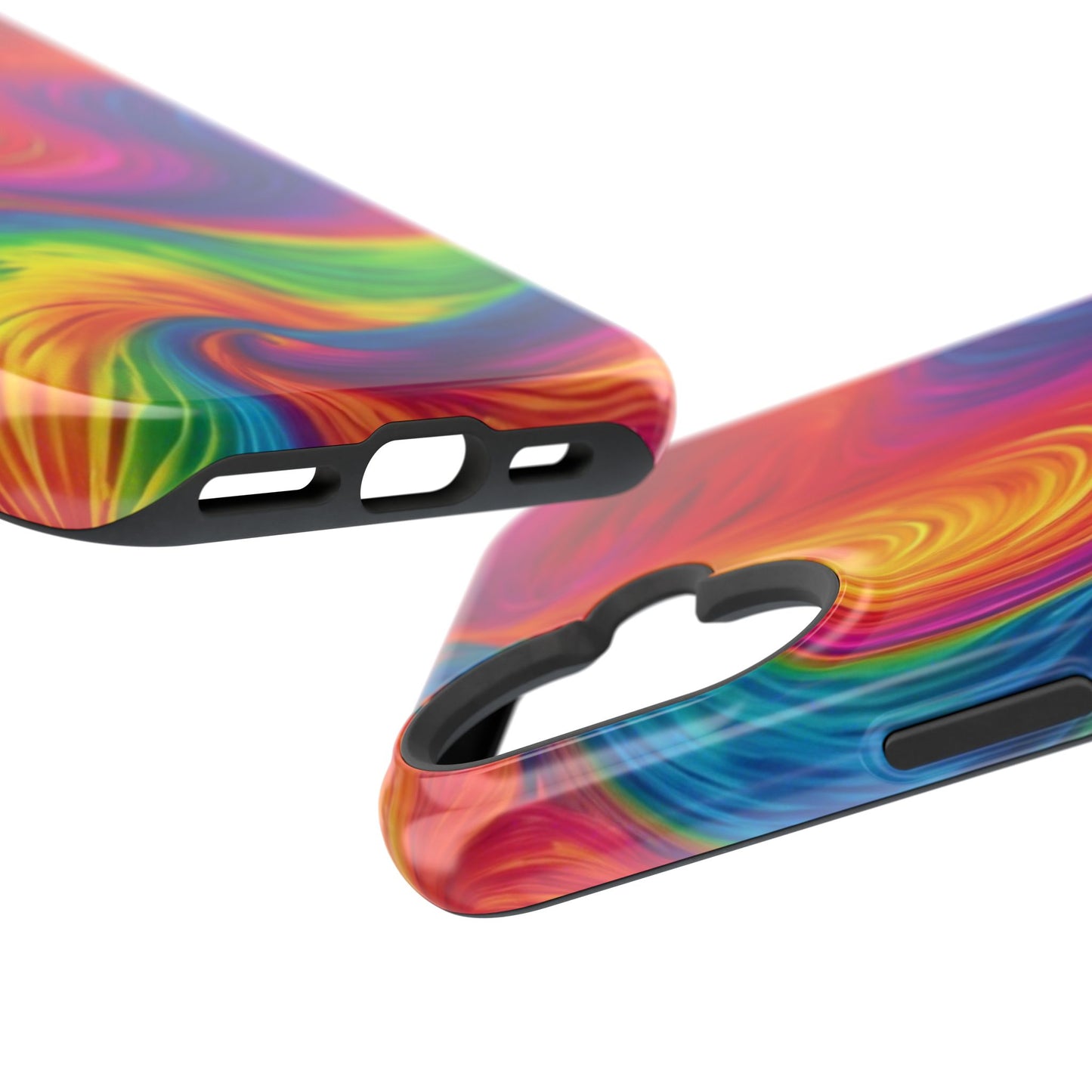 Tie Dye Color Swirl MagSafe® Compatible Tough Case for iPhone