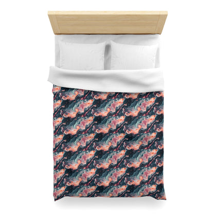 Pink Venom Marble Microfiber Duvet Cover