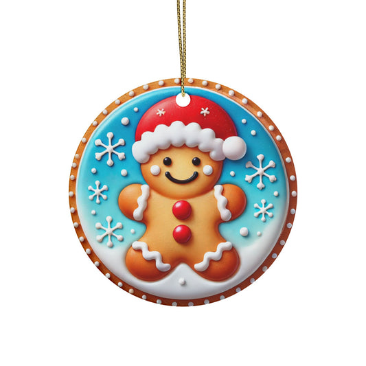 Jolly Gingerbread Ceramic Ornaments - Set (1-20 pcs)