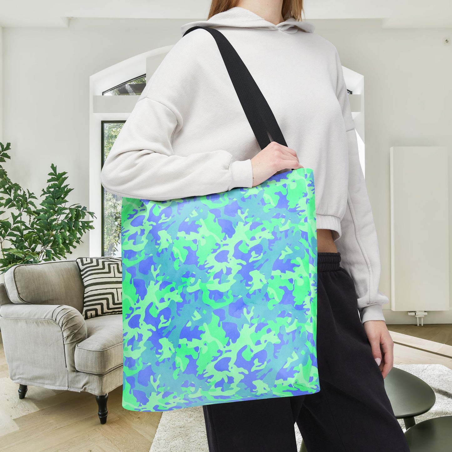 Glacier Grove Camo Canvas Tote Bag