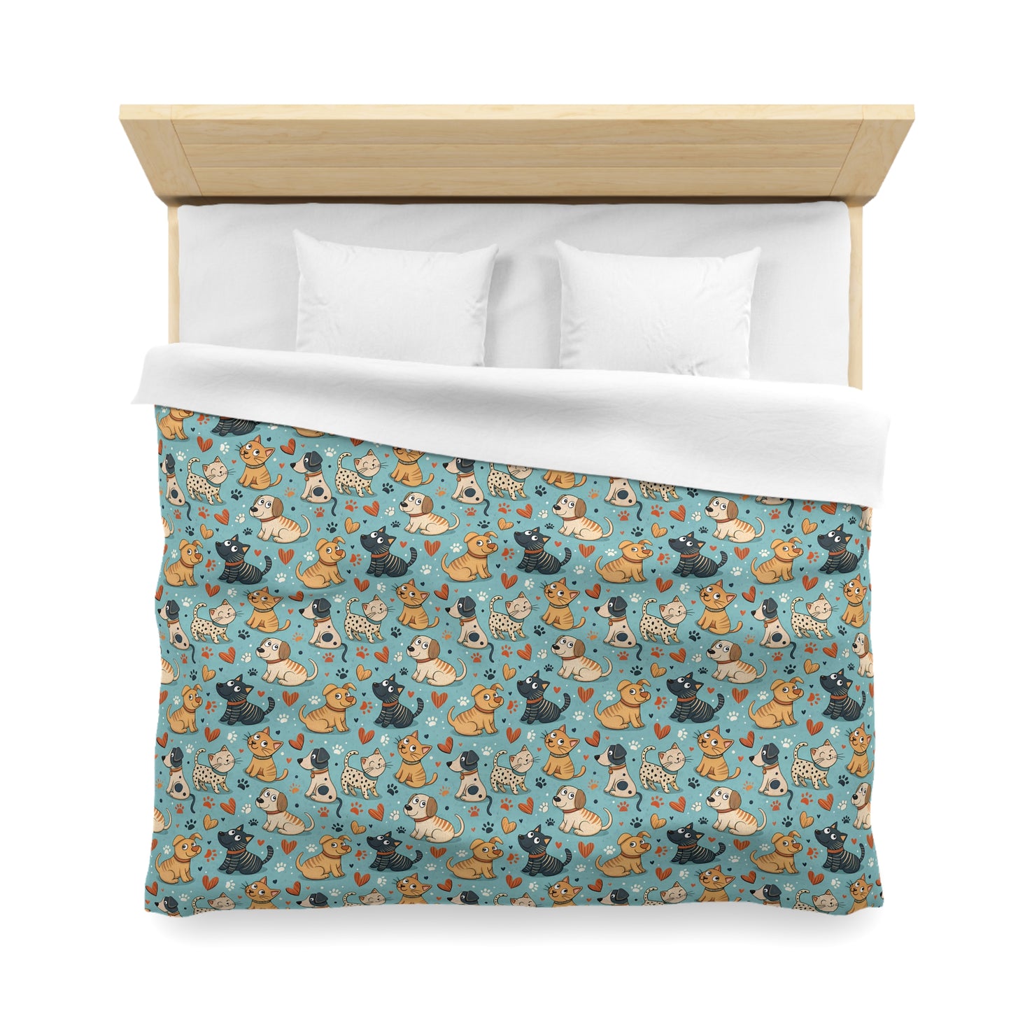 Paws & Whiskers Microfiber Duvet Cover
