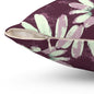 Purple Tide Petals Throw Pillow