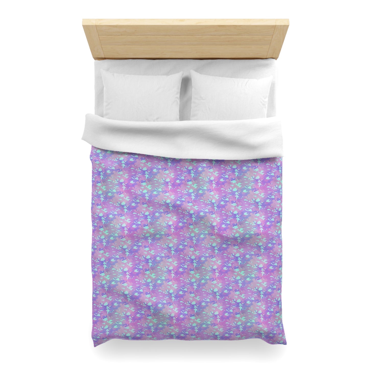Lavender Mist Camo Microfiber Duvet Cover