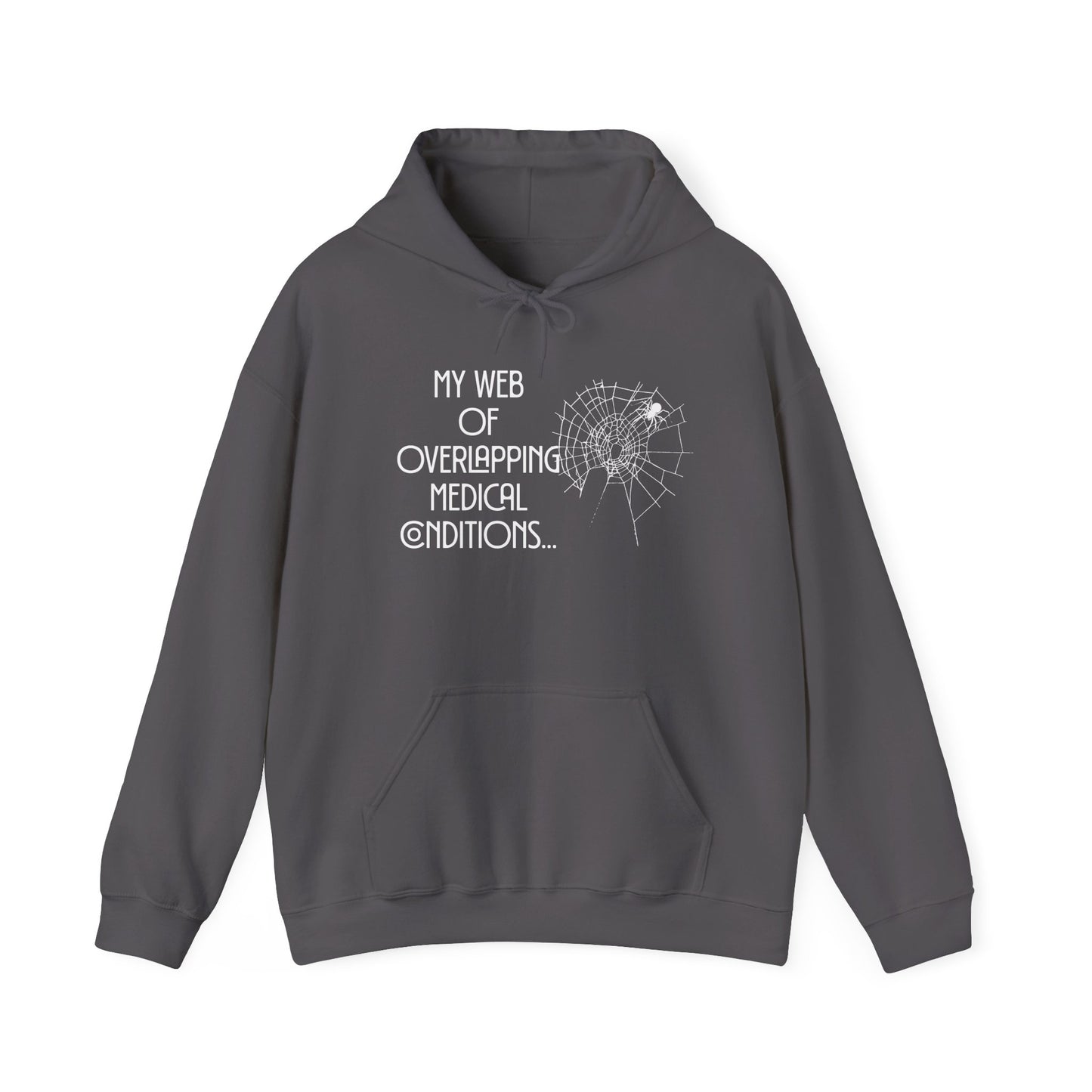 My Web of Overlapping Medical Conditions Heavy Blend™ Hooded Sweatshirt