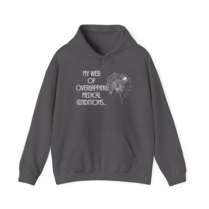 My Web of Overlapping Medical Conditions Heavy Blend™ Hooded Sweatshirt