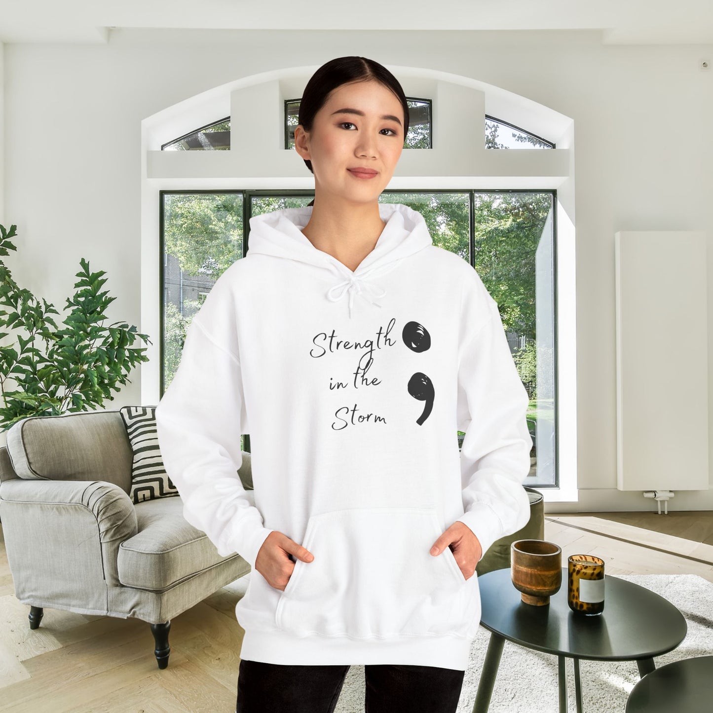 Strength In The Storm Heavy Blend™ Hooded Sweatshirt