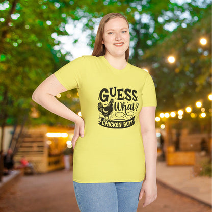 Guess What? Chicken Butt Adult T-shirt