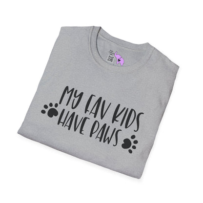 My Fav Kids Have Paws Adult T-shirt