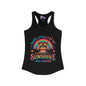 Your Little Ray of Sarcastic Sunshine is Here Women's Ideal Racerback Tank