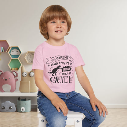 My Parents Think They're In Charge That's So Cute Heavy Cotton™ Toddler T-shirt