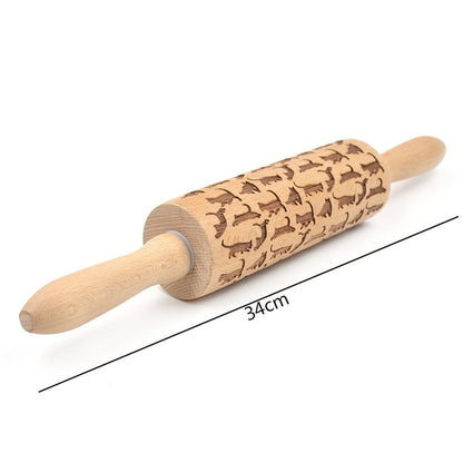 Decorative Embossed Rolling Pins for Baking