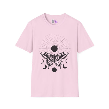 Butterfly w/Sun, Moon, & Stars Adult T-shirt