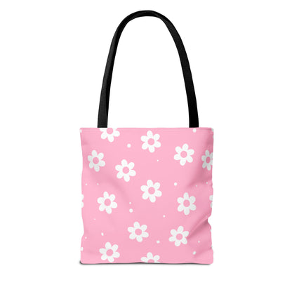 Pretty Petals & Dots Canvas Tote Bag