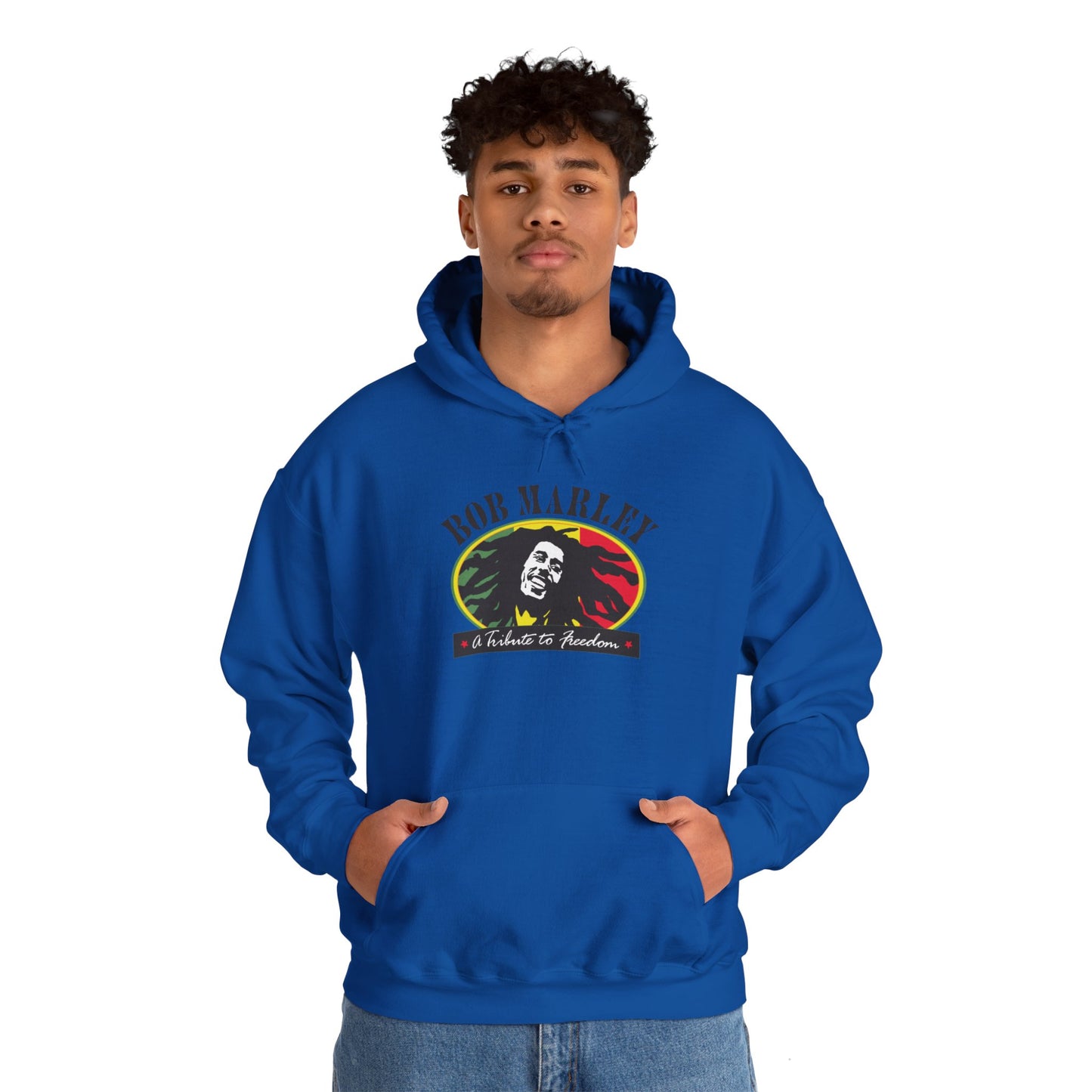 Bob Marley A Tribute To Freedom Adult Heavy Blend™ Hooded Sweatshirt