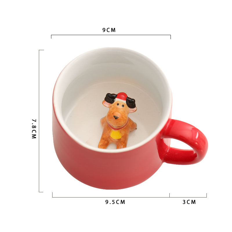 3D Christmas Character Ceramic Mug