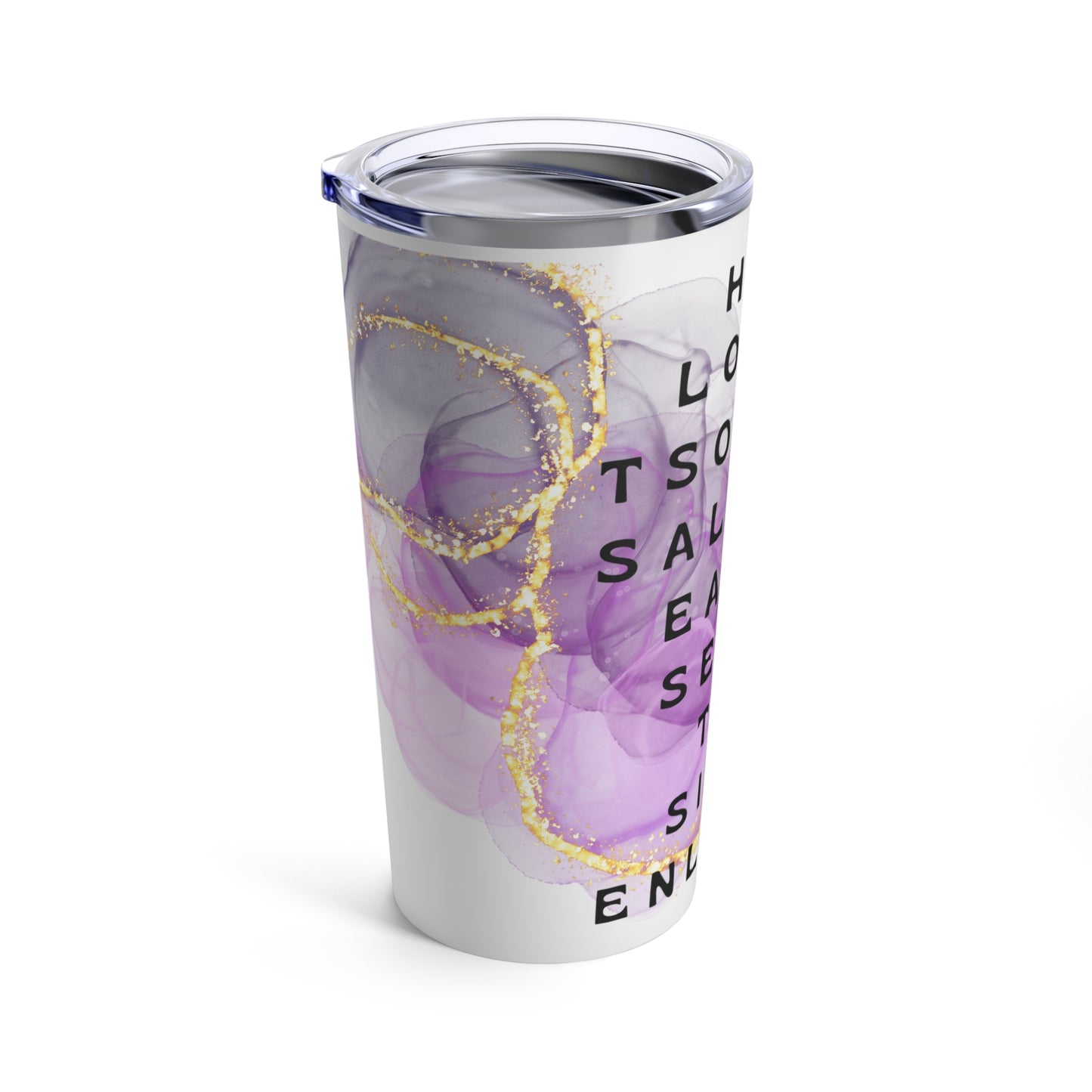 The World Doesn't Always Make Sense At First Glance Purple & Gold Tumbler 20oz