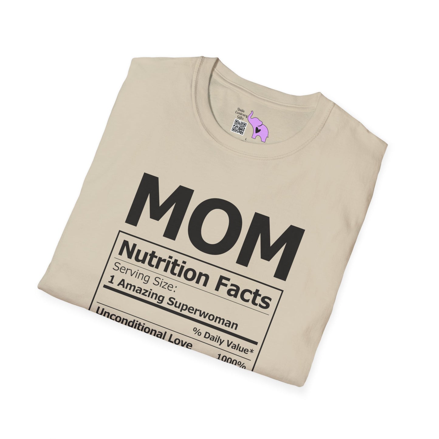 Mom Nutrition Facts Adult T-shirt