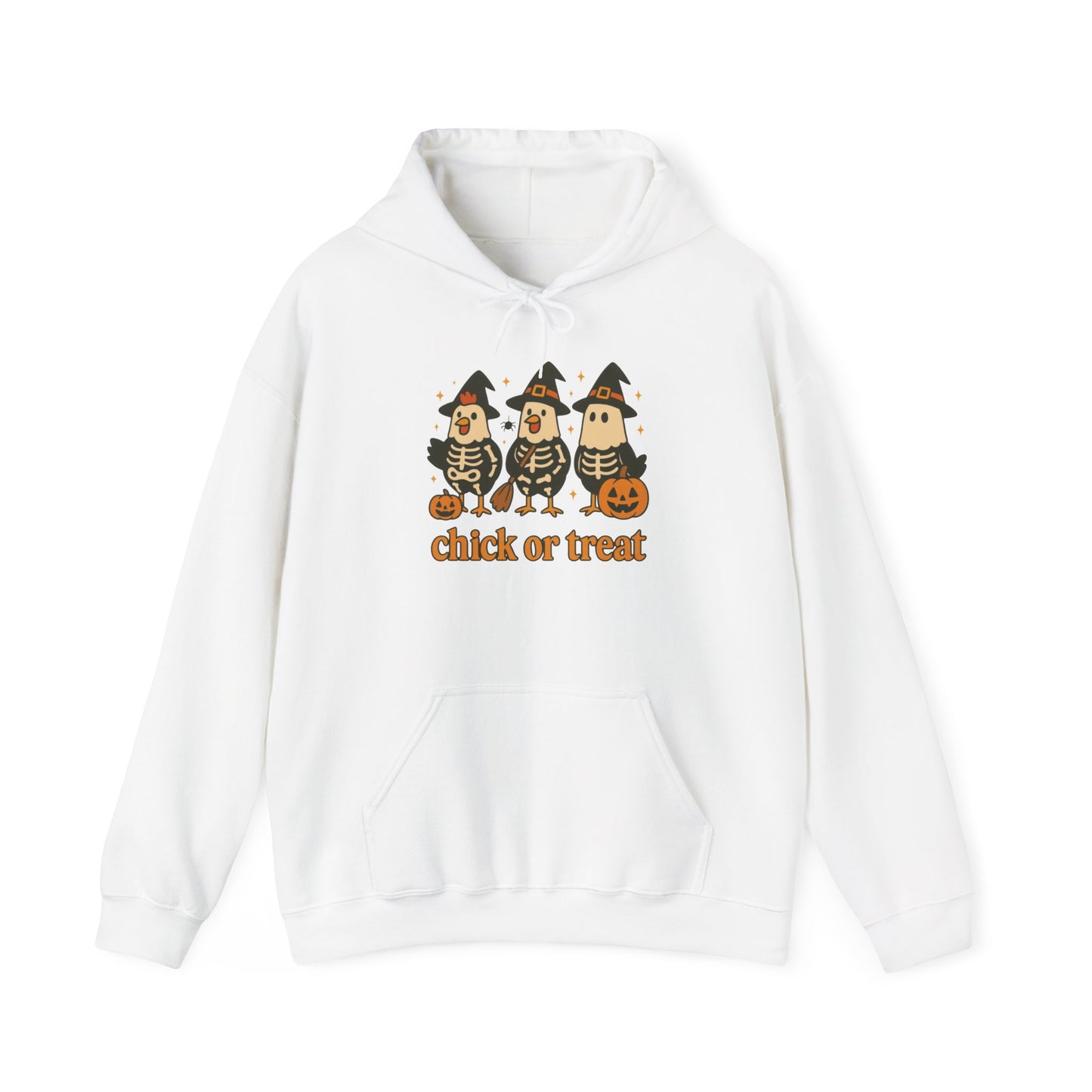 Chick or Treat (Skeleton Costume) Heavy Blend™ Hooded Sweatshirt